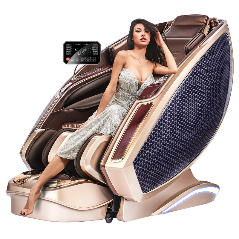Free delivery to your doorstep in Vancouver - German Inada DreamWave Deluxe Massage Chair - Starship Series, Super Long SL Track, Fully Automatic Neck, Shoulder, and Lumbar Heat, Space Capsule Massage Chair. Y-21